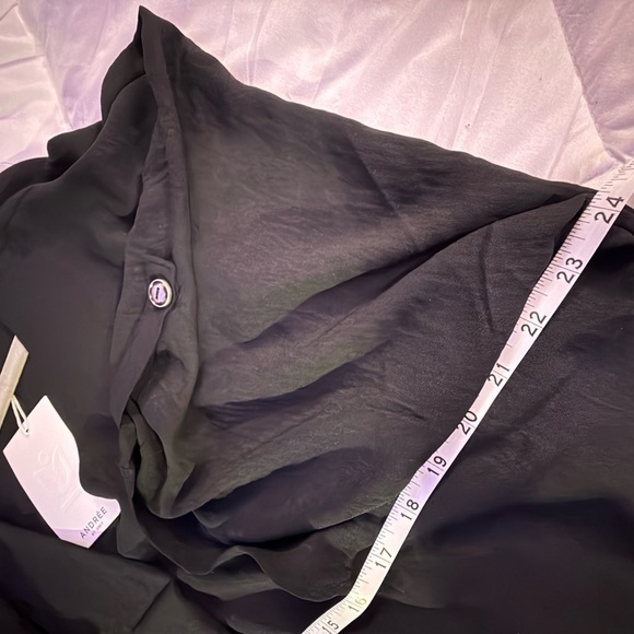 Andrew by unit Elegant Black Women's Top - Picture 7 of 8
